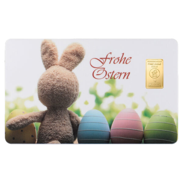 1g gold bar gift card Happy Easter
