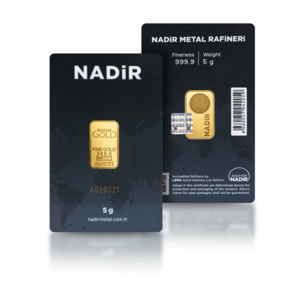5g gold bar - Nadir front - back