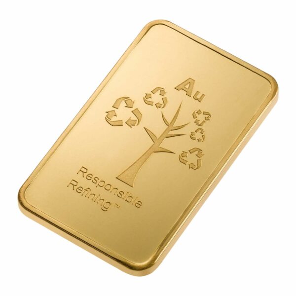10g Metalor gold bar - reverse side