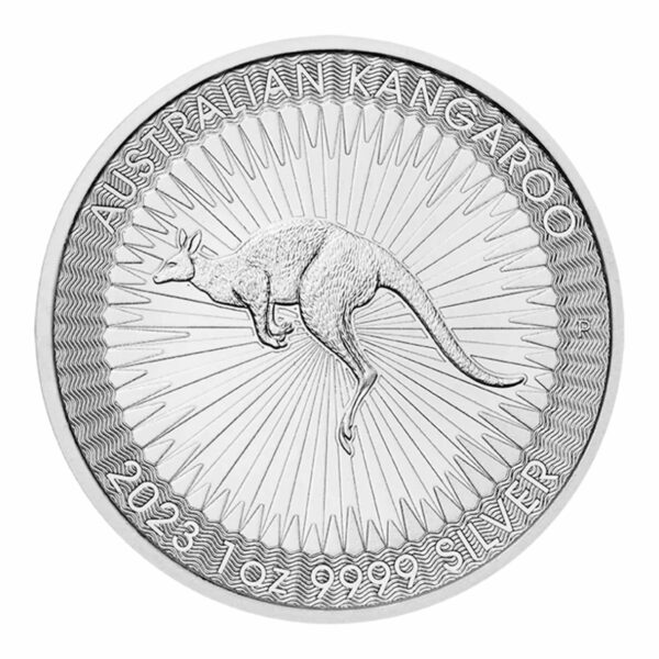 1oz silver coin Kangaroo 2023 obverse