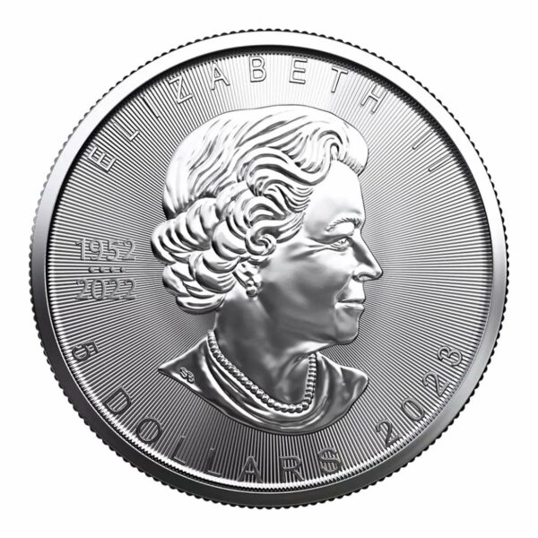1oz Silver Coin Maple Leaf 2023 obverse