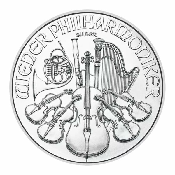 1oz silver coin Vienna Philharmonic 2024 obverse